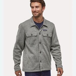 Patagonia Better Sweater Shirt Jacket Fleece/ Stonewash Gray/ Button Down/ L